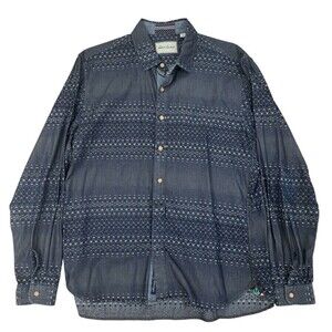 Robert Graham Blue Men’s Button Up Shirt XL